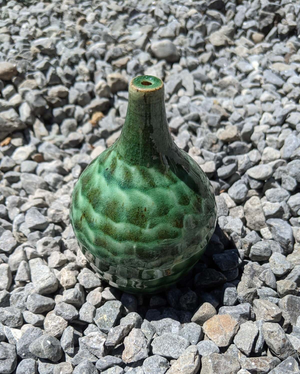 Green Bud Vase Lisa Donaldson Ceramics