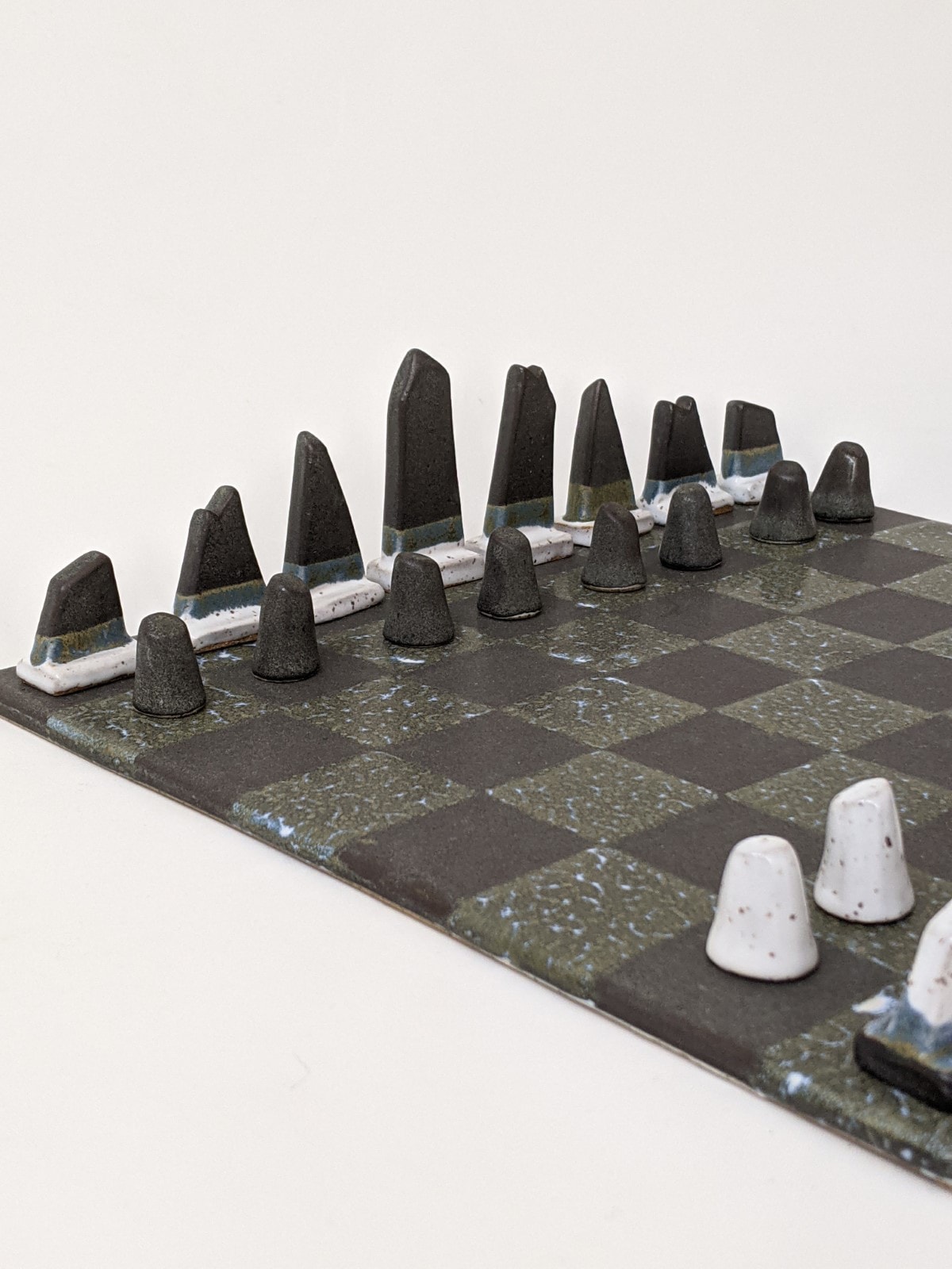 Taratuas chess board Lisa Donaldson Ceramics